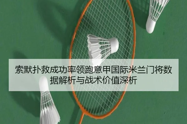 索默扑救成功率领跑意甲国际米兰门将数据解析与战术价值深析 - kaiyun
